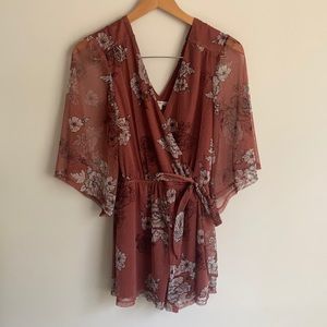 Charlotte Russe, Size S, pink and white floral